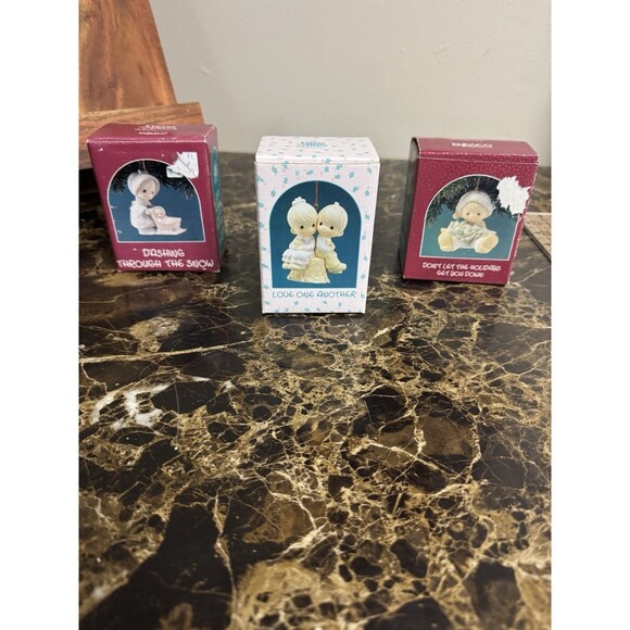 precious moments christmas ornaments Lot Of 3 - Picture 1 of 16